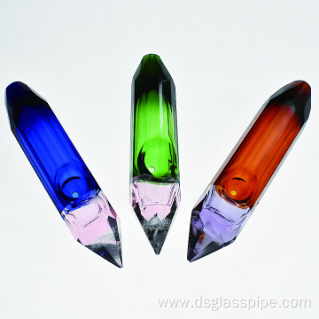 HOT WHOLESALE HIGH QUALITY CRYSTAL HAND PIPE UNQUIE DIFFERENT SHAPE SMOKING PIPE
